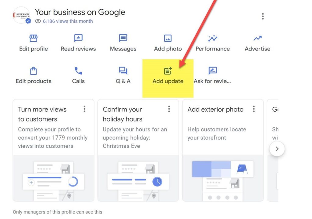 How to create a Google Business post